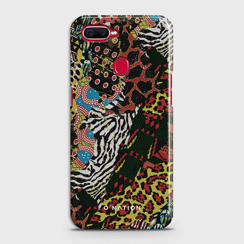 Oppo A7 Cover - Bold Dots Series - Matte Finish - Snap On Hard Case with LifeTime Colors Guarantee