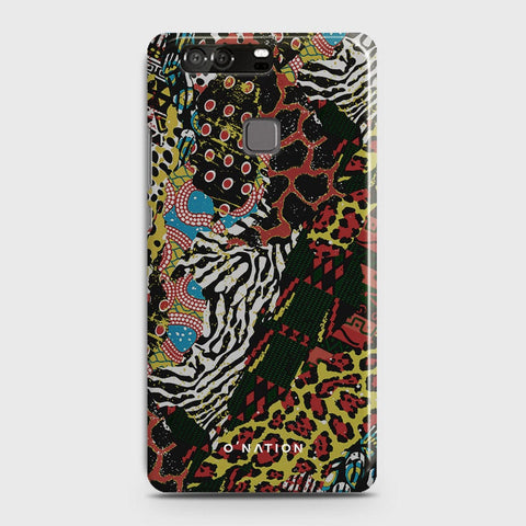 Huawei P9 Cover - Bold Dots Series - Matte Finish - Snap On Hard Case with LifeTime Colors Guarantee