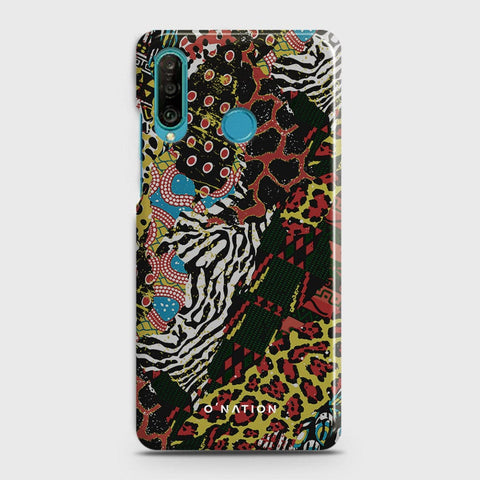 Huawei P30 lite Cover - Bold Dots Series - Matte Finish - Snap On Hard Case with LifeTime Colors Guarantee