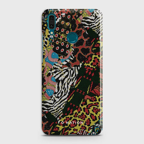 Huawei Y7 Pro 2019 Cover - Bold Dots Series - Matte Finish - Snap On Hard Case with LifeTime Colors Guarantee