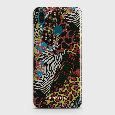 Huawei Y7 2019 Cover - Bold Dots Series - Matte Finish - Snap On Hard Case with LifeTime Colors Guarantee
