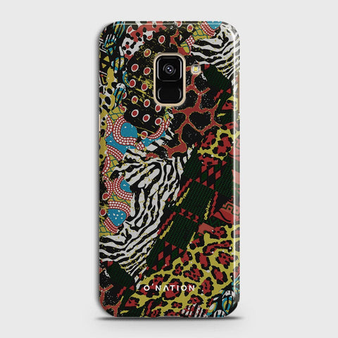 Samsung A8 2018 Cover - Bold Dots Series - Matte Finish - Snap On Hard Case with LifeTime Colors Guarantee