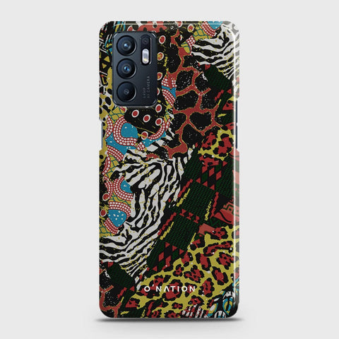 Oppo Reno 6 Cover - Bold Dots Series - Matte Finish - Snap On Hard Case with LifeTime Colors Guarantee