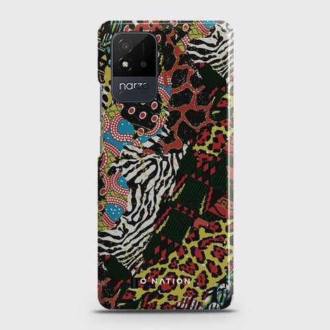 Realme Narzo 50i Cover - Bold Dots Series - Matte Finish - Snap On Hard Case with LifeTime Colors Guarantee