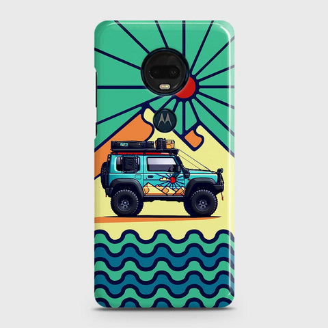 Motorola Moto G7 Plus Cover - Adventure Series - Matte Finish - Snap On Hard Case with LifeTime Colors Guarantee