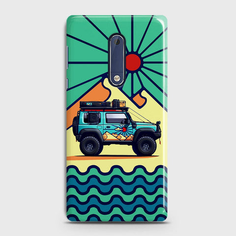 Nokia 5 Cover - Adventure Series - Matte Finish - Snap On Hard Case with LifeTime Colors Guarantee