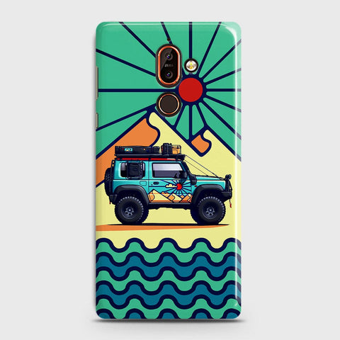 Nokia 7 Plus Cover - Adventure Series - Matte Finish - Snap On Hard Case with LifeTime Colors Guarantee