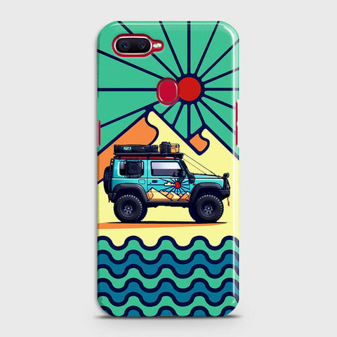 Oppo A7 Cover - Adventure Series - Matte Finish - Snap On Hard Case with LifeTime Colors Guarantee