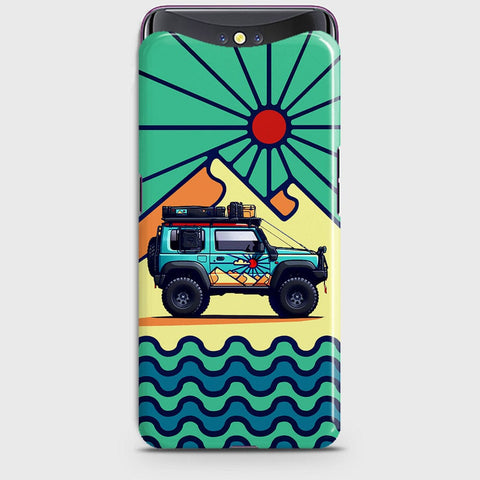 Oppo Find X Cover - Adventure Series - Matte Finish - Snap On Hard Case with LifeTime Colors Guarantee