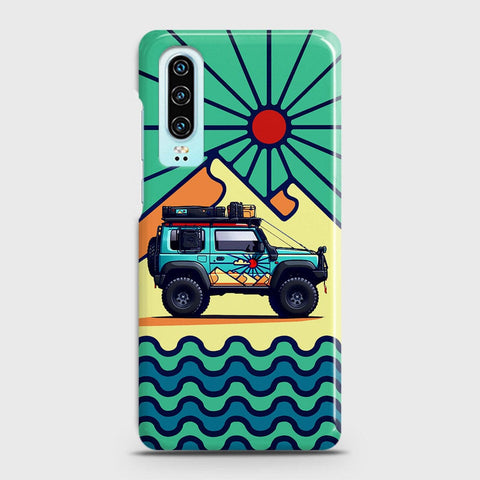 Huawei P30 Cover - Adventure Series - Matte Finish - Snap On Hard Case with LifeTime Colors Guarantee