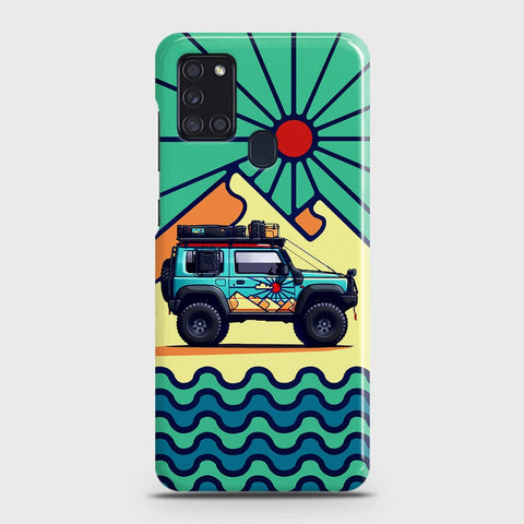 Samsung Galaxy A21s Cover - Adventure Series - Matte Finish - Snap On Hard Case with LifeTime Colors Guarantee