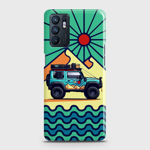 Oppo Reno 6 Cover - Adventure Series - Matte Finish - Snap On Hard Case with LifeTime Colors Guarantee