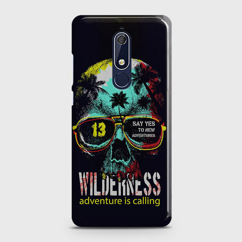 Nokia 5.1 Cover - Adventure Series - Matte Finish - Snap On Hard Case with LifeTime Colors Guarantee