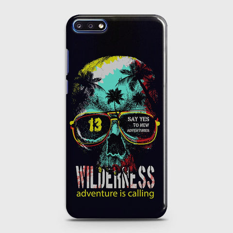 Huawei Y7 Pro 2018 Cover - Adventure Series - Matte Finish - Snap On Hard Case with LifeTime Colors Guarantee