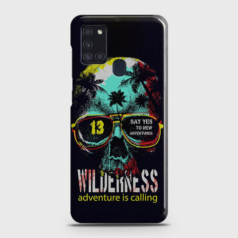 Samsung Galaxy A21s Cover - Adventure Series - Matte Finish - Snap On Hard Case with LifeTime Colors Guarantee