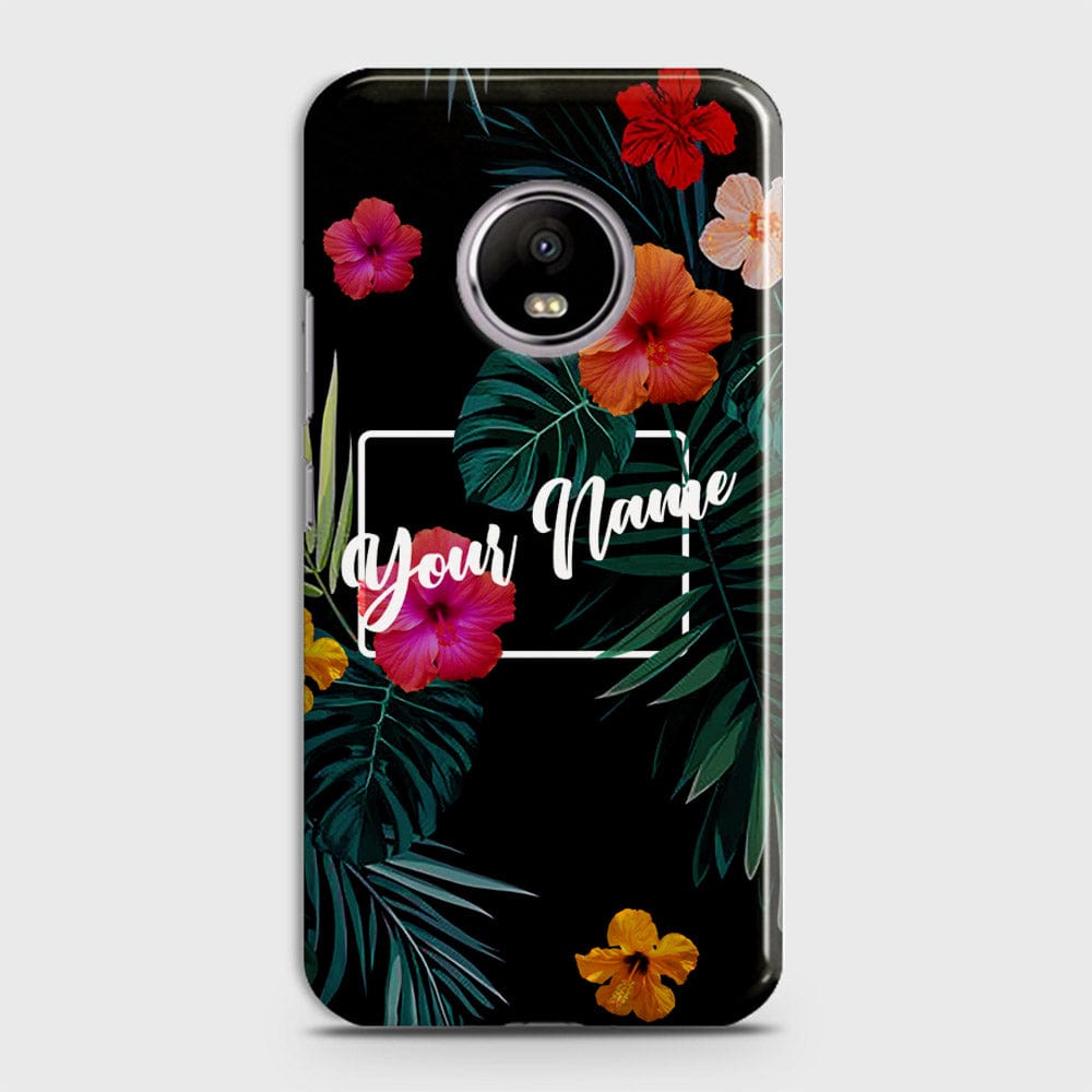 Motorola E4 Cover - Floral Series - Matte Finish - Snap On Hard Case with LifeTime Colors Guarantee
