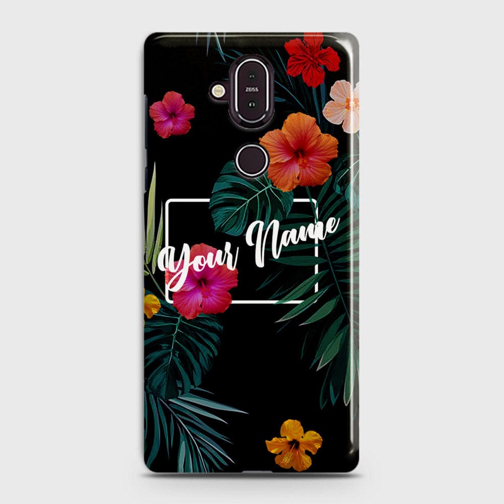Nokia 8.1 Cover - Floral Series - Matte Finish - Snap On Hard Case with LifeTime Colors Guarantee