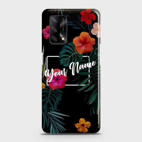 Oppo F19 Cover - Floral Series - Matte Finish - Snap On Hard Case with LifeTime Colors Guarantee