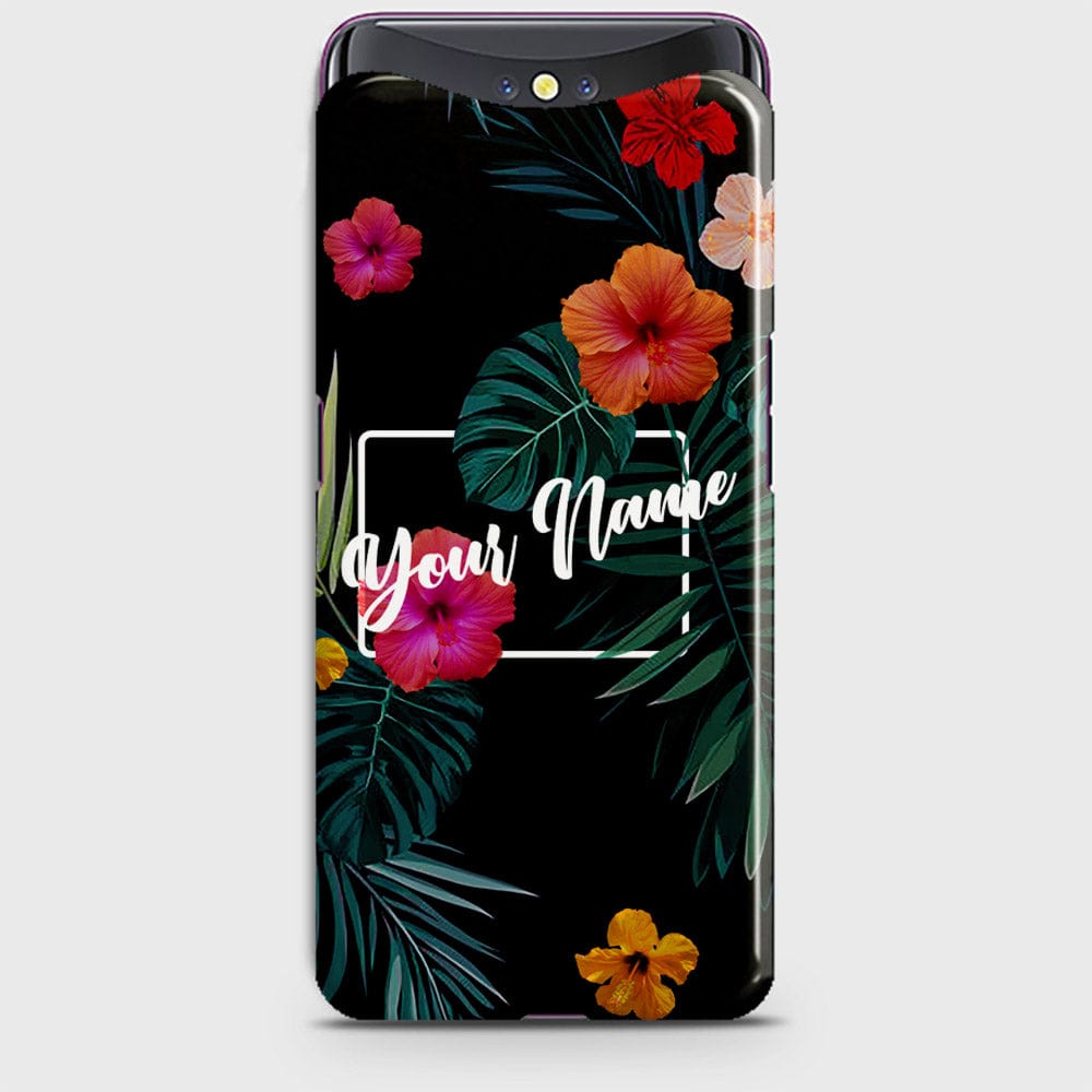 Oppo Find X Cover - Floral Series - Matte Finish - Snap On Hard Case with LifeTime Colors Guarantee
