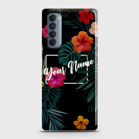 Oppo Reno 4 Pro 4G Cover - Floral Series - Matte Finish - Snap On Hard Case with LifeTime Colors Guarantee