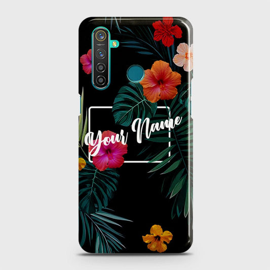 Realme 5 Cover - Floral Series - Matte Finish - Snap On Hard Case with LifeTime Colors Guarantee