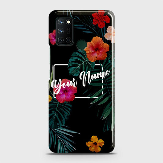 Realme C17 Cover - Floral Series - Matte Finish - Snap On Hard Case with LifeTime Colors Guarantee