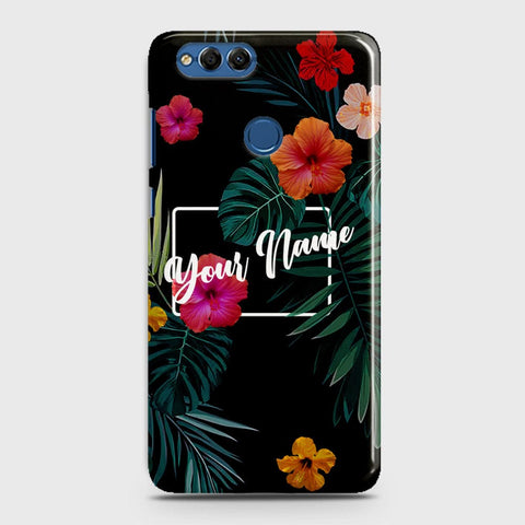 Huawei Honor 7X Cover - Floral Series - Matte Finish - Snap On Hard Case with LifeTime Colors Guarantee