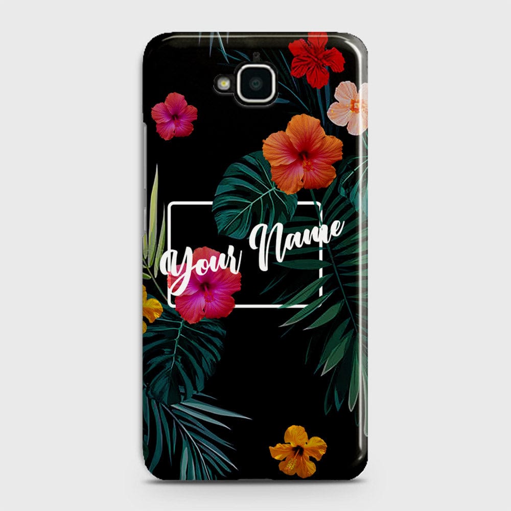 Huawei Y6 Pro 2015 Cover - Floral Series - Matte Finish - Snap On Hard Case with LifeTime Colors Guarantee