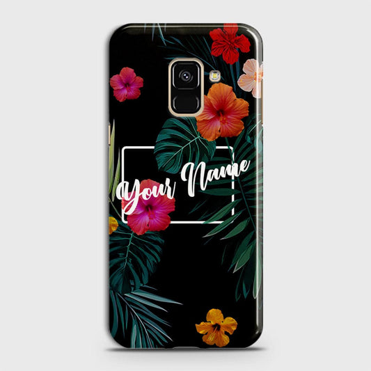 Samsung A8 2018 Cover - Floral Series - Matte Finish - Snap On Hard Case with LifeTime Colors Guarantee