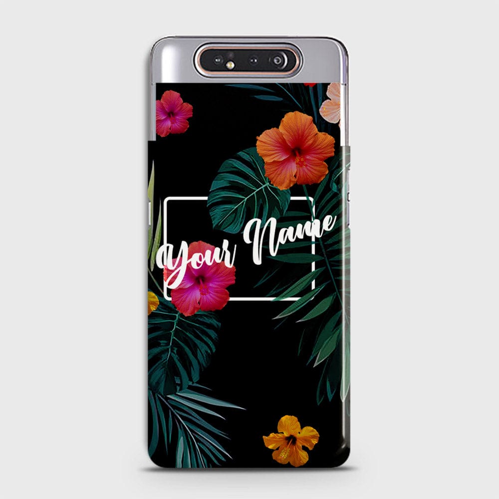 Samsung Galaxy A80 Cover - Floral Series - Matte Finish - Snap On Hard Case with LifeTime Colors Guarantee