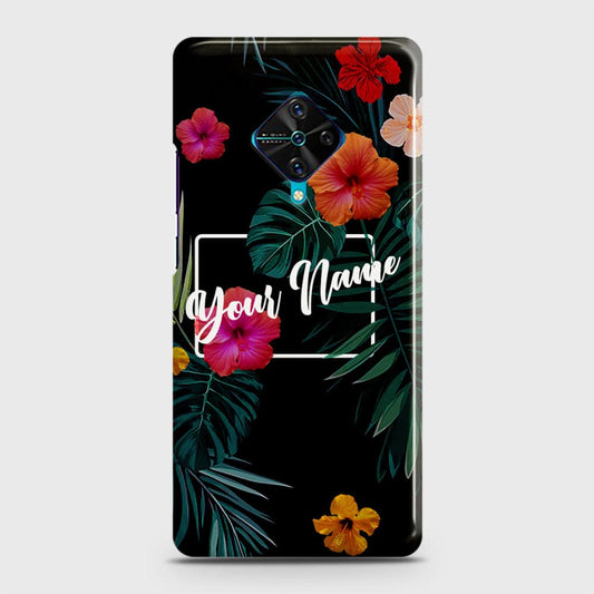 Vivo Y51 (2020 September)  Cover - Floral Series - Matte Finish - Snap On Hard Case with LifeTime Colors Guarantee