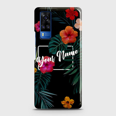 Vivo Y51 2020  Cover - Floral Series - Matte Finish - Snap On Hard Case with LifeTime Colors Guarantee