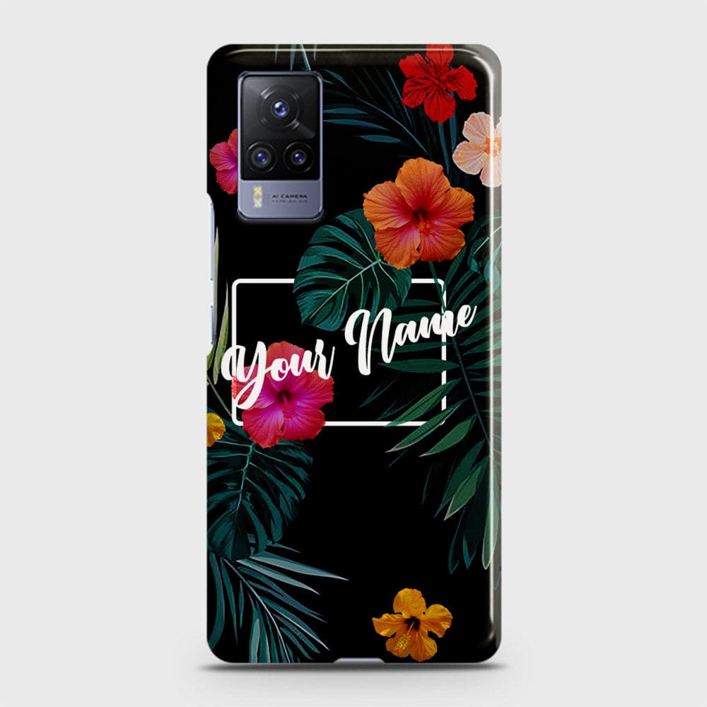 Vivo X60 Pro  Cover - Floral Series - Matte Finish - Snap On Hard Case with LifeTime Colors Guarantee