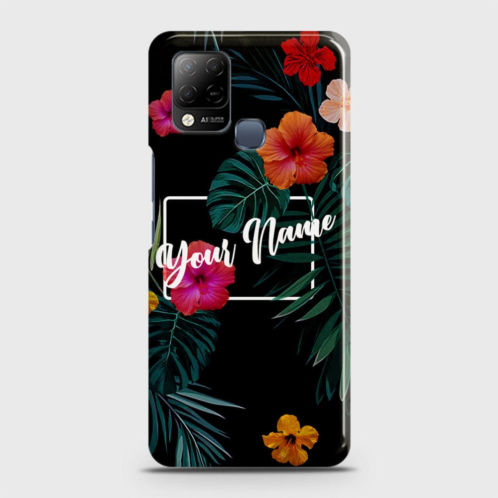 Infinix Hot 10s Cover - Floral Series - Matte Finish - Snap On Hard Case with LifeTime Colors Guarantee