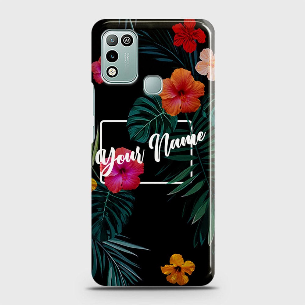Infinix Hot 10 Play Cover - Floral Series - Matte Finish - Snap On Hard Case with LifeTime Colors Guarantee