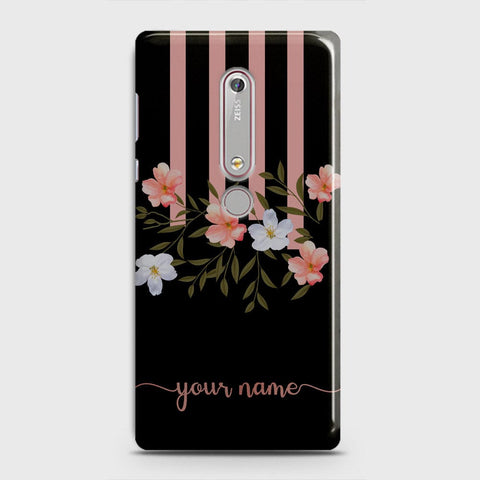 Nokia 6.1 Cover - Floral Series - Matte Finish - Snap On Hard Case with LifeTime Colors Guarantee