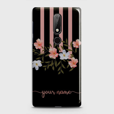Nokia 6.1 Plus Cover - Floral Series - Matte Finish - Snap On Hard Case with LifeTime Colors Guarantee