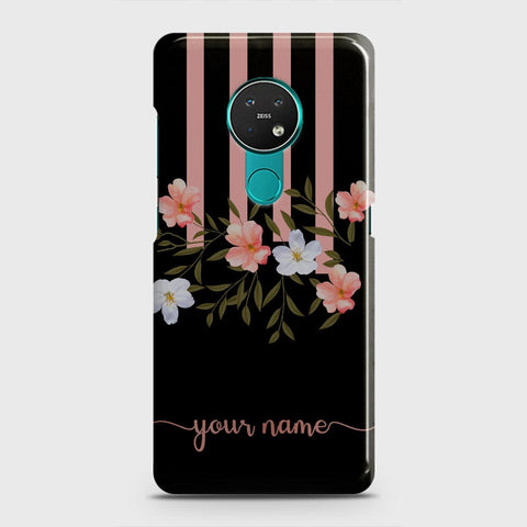 Nokia 7.2 Cover - Floral Series - Matte Finish - Snap On Hard Case with LifeTime Colors Guarantee