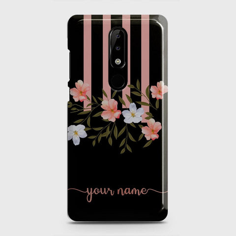 Nokia 5.1 Plus / Nokia X5  Cover - Floral Series - Matte Finish - Snap On Hard Case with LifeTime Colors Guarantee