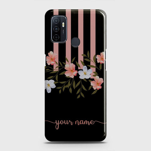 Oppo A53s Cover - Floral Series - Matte Finish - Snap On Hard Case with LifeTime Colors Guarantee