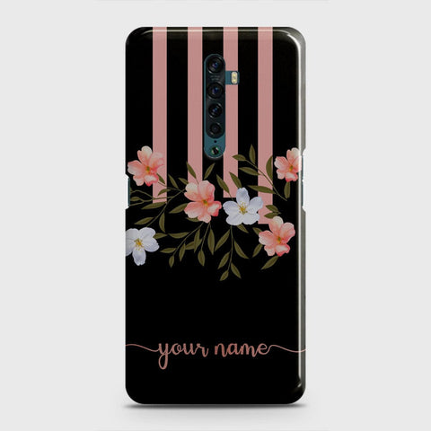 Oppo Reno 2 Cover - Floral Series - Matte Finish - Snap On Hard Case with LifeTime Colors Guarantee