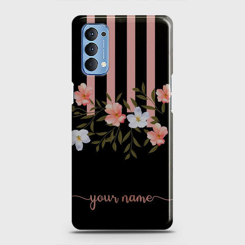 Oppo Reno 4 4G Cover - Floral Series - Matte Finish - Snap On Hard Case with LifeTime Colors Guarantee