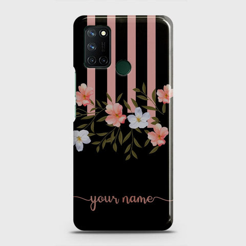 Realme C17 Cover - Floral Series - Matte Finish - Snap On Hard Case with LifeTime Colors Guarantee