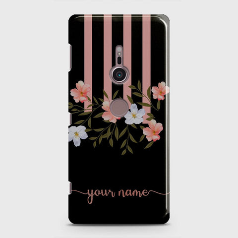 Sony Xperia XZ3 Cover - Floral Series - Matte Finish - Snap On Hard Case with LifeTime Colors Guarantee