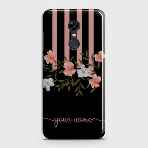 Redmi 5 Plus  Cover - Floral Series - Matte Finish - Snap On Hard Case with LifeTime Colors Guarantee