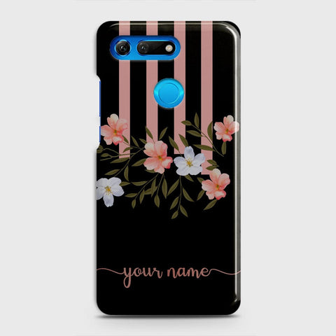 Huawei Honor View 20 Cover - Floral Series - Matte Finish - Snap On Hard Case with LifeTime Colors Guarantee