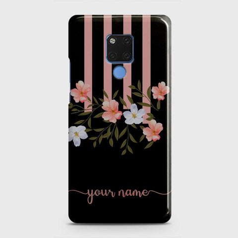 Huawei Mate 20 Cover - Floral Series - Matte Finish - Snap On Hard Case with LifeTime Colors Guarantee