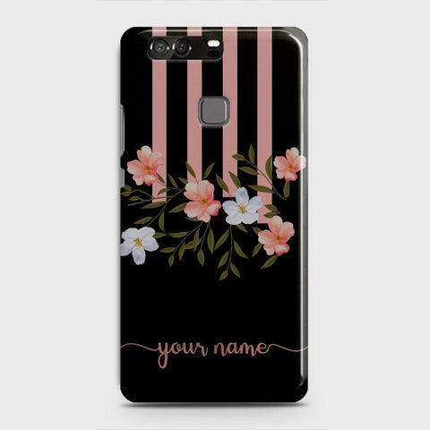 Huawei P9 Cover - Floral Series - Matte Finish - Snap On Hard Case with LifeTime Colors Guarantee