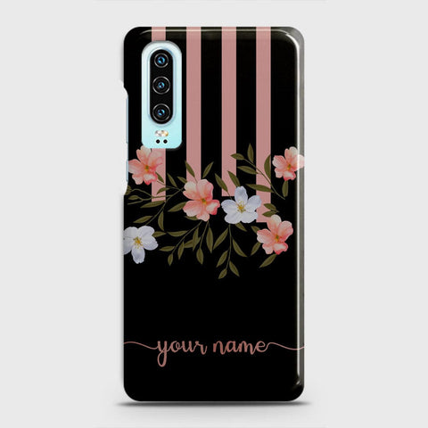 Huawei P30 Cover - Floral Series - Matte Finish - Snap On Hard Case with LifeTime Colors Guarantee