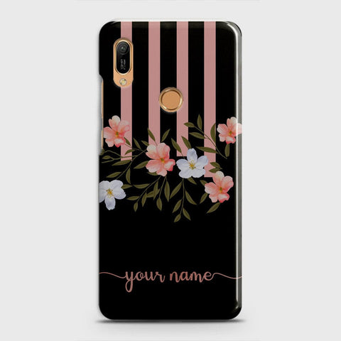 Huawei Y6 Prime 2019 Cover - Floral Series - Matte Finish - Snap On Hard Case with LifeTime Colors Guarantee